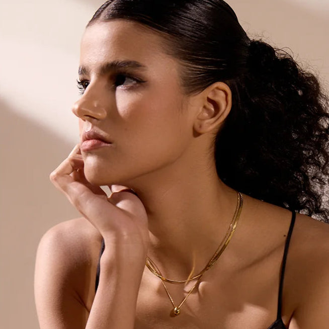 Orifolia Dewdrop Duo Necklace