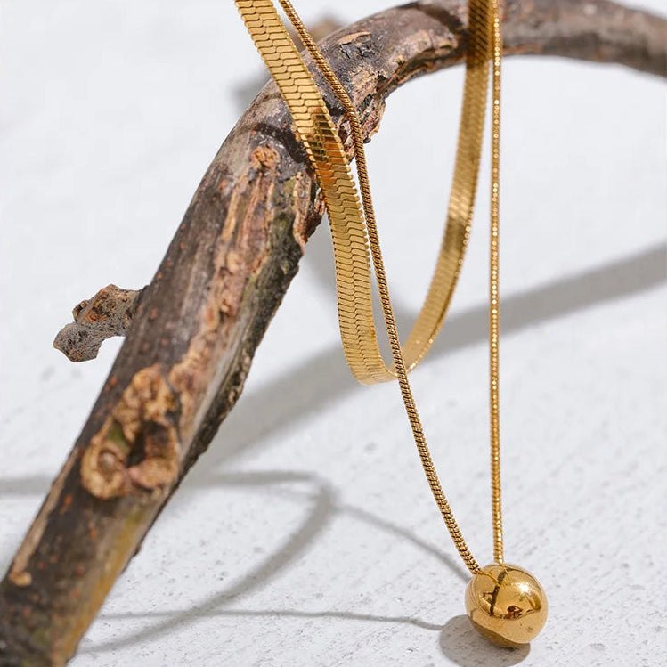 Orifolia Dewdrop Duo Necklace